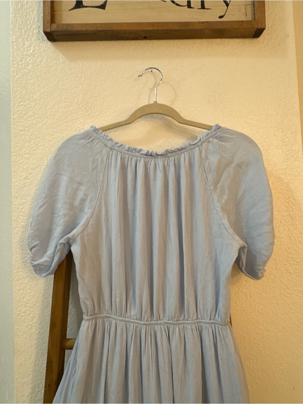 Hello Molly High Above the Clouds Tiered Midi Dress Cottagecore Feminine SZ 4 - Picture 12 of 16